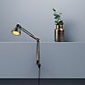 Light Point Archi Lampe de table noir/doré - ø10 cm - avec embase murale - produit en situation