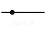 Lightswing rail de plafond - 1 foyer noir mat - 110 cm