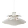Louis Poulsen PH 5 Mini hvid moderne - The illuminant is perfectly covered, even from above.