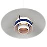 Louis Poulsen PH 5 Pendant Light Monochrome - blue - The shades and the frosted diffuser at the bottom prevent the illuminant from producing any glare.