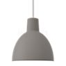 Louis Poulsen Toldbod, lámpara de suspensión gris claro - ø17 cm