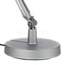 Luceplan Berenice Lampe de table réflecteur gris aluminium/corps noir - avec pied - bras 45 cm
