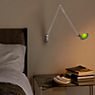 Luceplan Berenice Wall Light reflector green/body black - arm 45 cm application picture