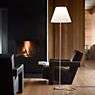 Luceplan Costanza Floor Lamp shade nougat/frame aluminium - telescope - with switch - ø40 cm application picture