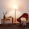 Luceplan Costanza Floor Lamp shade petrol blue/frame aluminium - telescope - with dimmer - ø40 cm application picture