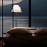 Luceplan Costanza Floor Lamp shade red/frame brass - telescope - with dimmer - ø40 cm application picture
