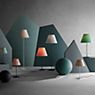 Luceplan Costanza Floor Lamp shade sea green/frame aluminium - telescope - with switch - ø40 cm application picture