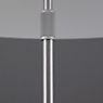 Luceplan Costanza Lampe de table abat-jour blanc brumeux/châssis laiton - télescope - avec variateur