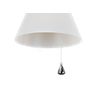 Luceplan Costanza Pendant Light shade black - ø50 cm - pull rope - By means of the pull rope with a charming drop-shaped knob, the light cone can be adjusted to suit one's personal requirements.