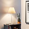 Luceplan Costanza Table Lamp shade concrete grey/frame brass - telescope - with dimmer application picture
