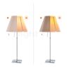 Luceplan Costanza Table Lamp shade fog white/frame aluminium - telescope - with switch
