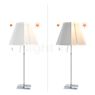 Luceplan Costanza Table Lamp shade fog white/frame brass - telescope - with dimmer