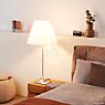 Luceplan Costanza Table Lamp shade liquorice black/frame brass - telescope - with dimmer application picture