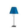 Luceplan Costanza Table Lamp shade petrol blue/frame black - telescope - with dimmer