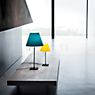 Luceplan Costanza Table Lamp shade petrol/frame brass - telescope - with dimmer application picture