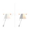 Luceplan Costanza Wall Light shade fog white - fixed - with switch