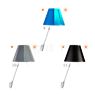 Luceplan Costanza Wall Light shade petrol blue - fixed - with switch