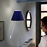 Luceplan Costanza, lámpara de pared pantalla turrón - fijo - con botón - ejemplo de uso previsto