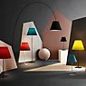Luceplan Costanzina Table Lamp black/currant red application picture