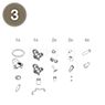 Luceplan Kleinteile für Costanza Tavolo/Terra/Sospensione - Ersatzteil Nr. 3, Kleinteile