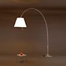 Luceplan Lady Costanza Arc Lamp shade black/frame aluminium - with dimmer