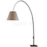 Luceplan Lady Costanza Arc Lamp shade nougat/frame black - with dimmer