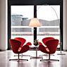 Luceplan Lady Costanza Arc Lamp shade red/frame black - with dimmer application picture