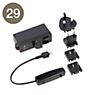 Luceplan Spare parts Berenice black Part no. 29: transformer, base pin and cable
