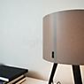 Maigrau Luca Stand Little Table Lamp oak, smoked, oiled, shade bronze grey application picture