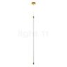 Marchetti 360°, lámpara de suspensión LED vertical bañado en oro - XL