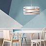 Marchetti Band S50 Pendant Light LED silver leaf application picture