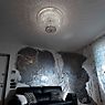 Marchetti Helios Lampada da soffitto nichel - 50 cm - Swarowski cristallo - immagine di applicazione