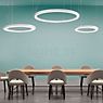 Marchetti Materica Circle Pendant Light LED downlight white - ø60 cm application picture