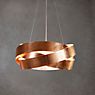 Marchetti Pura Pendant Light black/gold leaf look - ø120 cm