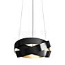 Marchetti Pura, lámpara de suspensión LED negro/mirada pan de oro - ø60 cm