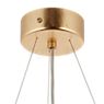 Marchetti Pura, lámpara de suspensión blanco/mirada pan de oro - ø60 cm