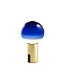 Marset Dipping Light, lámpara recargable LED azul/latón