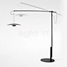 Marset Ginger Arc Lamp LED wenge/white - ø60 cm