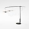 Marset Ginger Arc Lamp LED wenge/white - ø60 cm