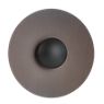 Marset Ginger Lampada da parete/soffitto LED grigio pietra/bianco - ø42 cm - Il piccolo riflettore di metallo forma un contrasto affascinante con quello più grande in legno.