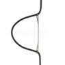 Marset Ginger Pendant Light LED oak/white - ø32 cm - The distinctive curve contrasts the usual image of a pendulum.