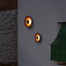 Marset Ginger, lámpara de techo/pared LED Outdoor ø32 cm - marrón oxidado - ejemplo de uso previsto