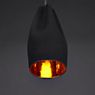 Marset Pleat Box, lámpara de suspensión LED negro/dorado - ø21 cm