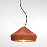 Marset Pleat Box, lámpara de suspensión LED terracota/dorado - ø21 cm