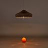 Marset Pleat Box, lámpara de suspensión gris/dorado - ø21 cm