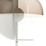 Marset Theia M Table Lamp LED white - The aluminium reflector reflects the light downwards and towards the smoky methacrylate diffuser, which turns the light into pleasant mood light.