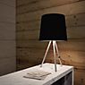 Martinelli Luce Eva Mini Lampe de table noir , fin de série - produit en situation