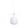 Mawa Gangkofner Bergamo Pendant Light opal cable white/brass