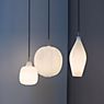 Mawa Gangkofner Bergamo Pendant Light opal cable white/brass application picture