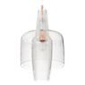 Mawa Gangkofner Venezia Hanglamp kristal transparant, kabel wit/roze , uitloopartikelen